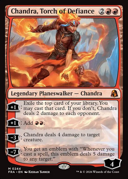 Chandra, Torch of Defiance (FRA) 244 - Near Mint