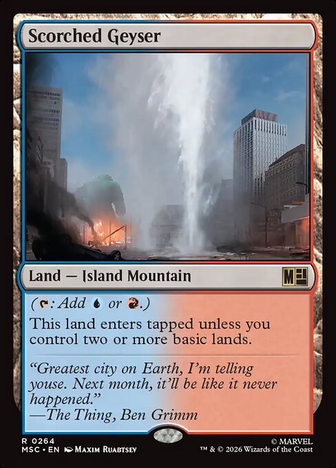 Scorched Geyser (MSC) 264 - Near Mint