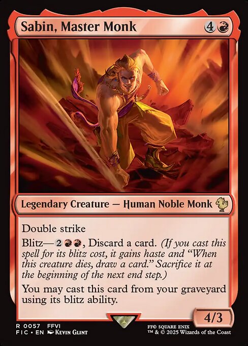 Sabin, Master Monk (FIC) 57 - Near Mint