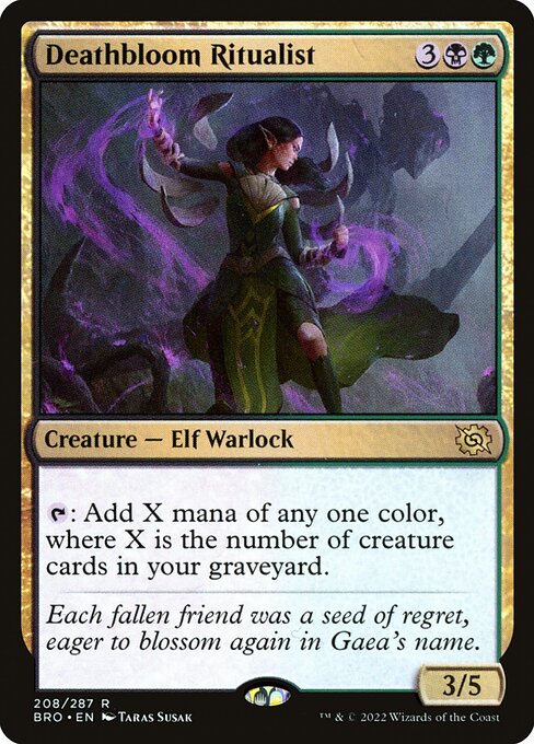 Deathbloom Ritualist (BRO) 208 - Near Mint