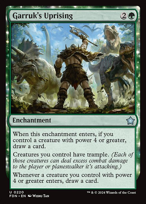 Garruk's Uprising Foil (FDN) #220