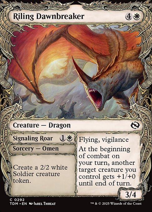Riling Dawnbreaker // Signaling Roar (TDM) 292 - Near Mint
