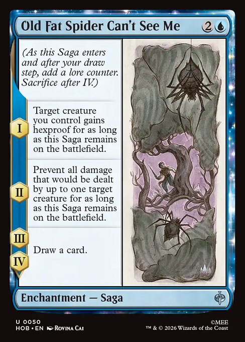 Old Fat Spider Can't See Me Foil (HOB) #50