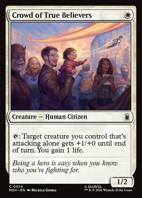 Crowd of True Believers Foil (MSH) #14