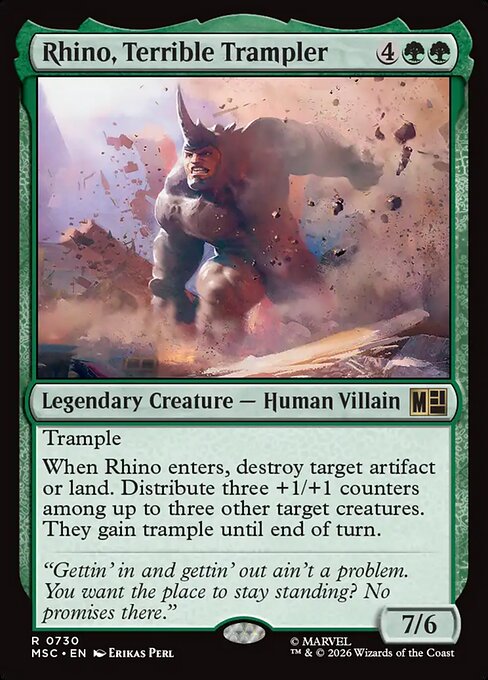 Rhino, Terrible Trampler Foil (MSC) #730