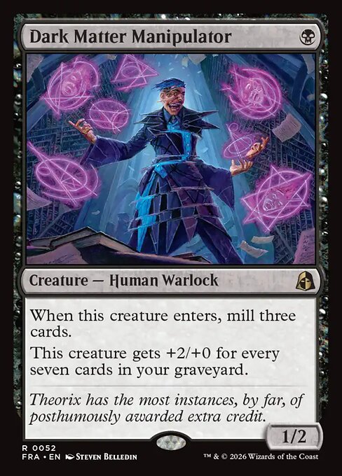 Dark Matter Manipulator (FRA) 52 - Near Mint