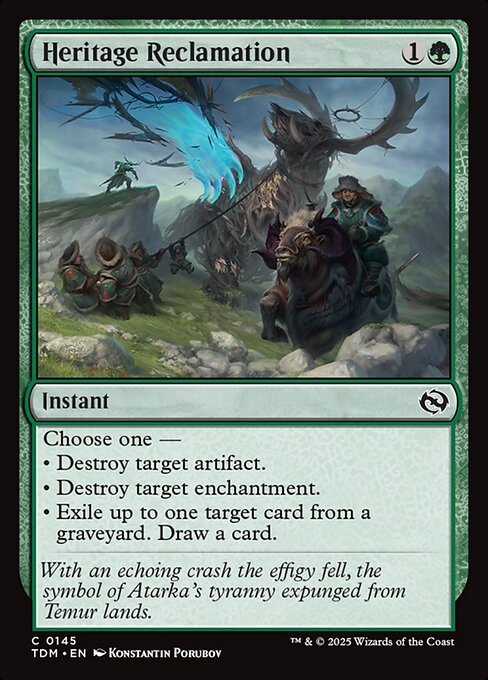 Heritage Reclamation Foil (TDM) #145