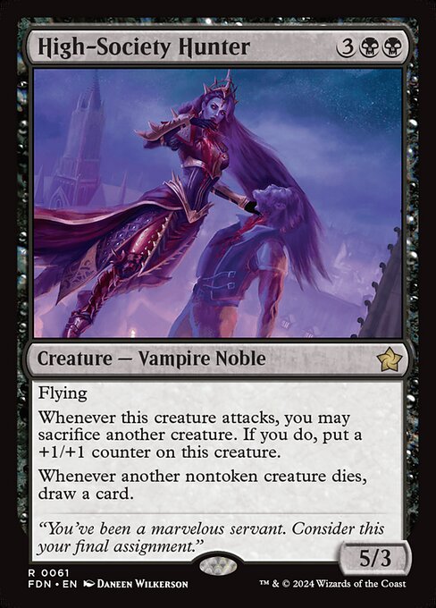 High-Society Hunter Foil (FDN) #61