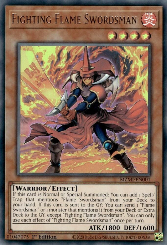 Fighting Flame Swordsman [Ultra Rare] MZMI-EN001 Near Mint