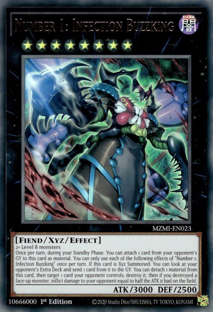 Number 1: Infection Buzzking [Ultra Rare] MZMI-EN023 Near Mint