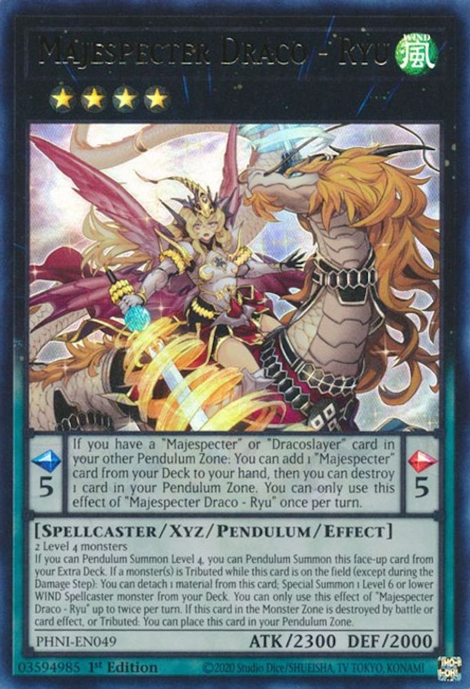 Majespecter Draco - Ryu [Ultra Rare] PHNI-EN049 Near Mint