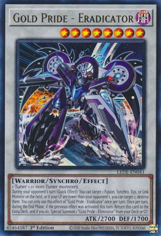 Gold Pride - Eradicator [Ultra Rare] LEDE-EN041 Near Mint