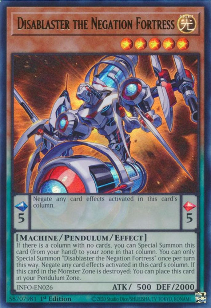 Disablaster the Negation Fortress [Ultra Rare] INFO-EN026 Near Mint