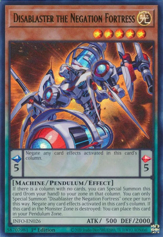 Disablaster the Negation Fortress [Ultra Rare] INFO-EN026 Near Mint
