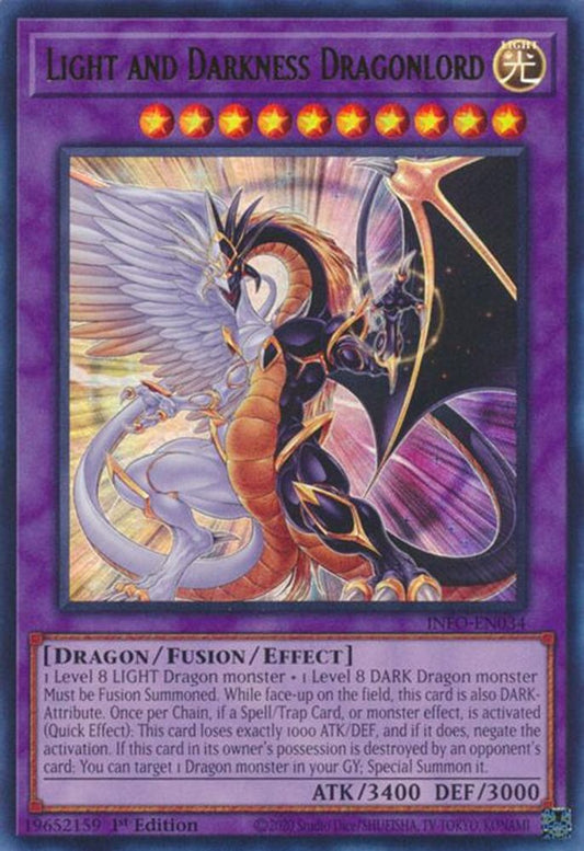 Light and Darkness Dragonlord [Ultra Rare] INFO-EN034 Near Mint