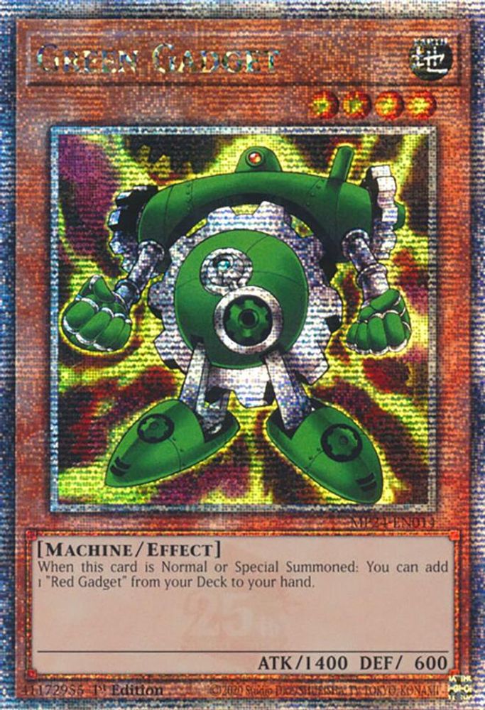 Green Gadget [Quarter Century Secret Rare] MP24-EN014 Near Mint