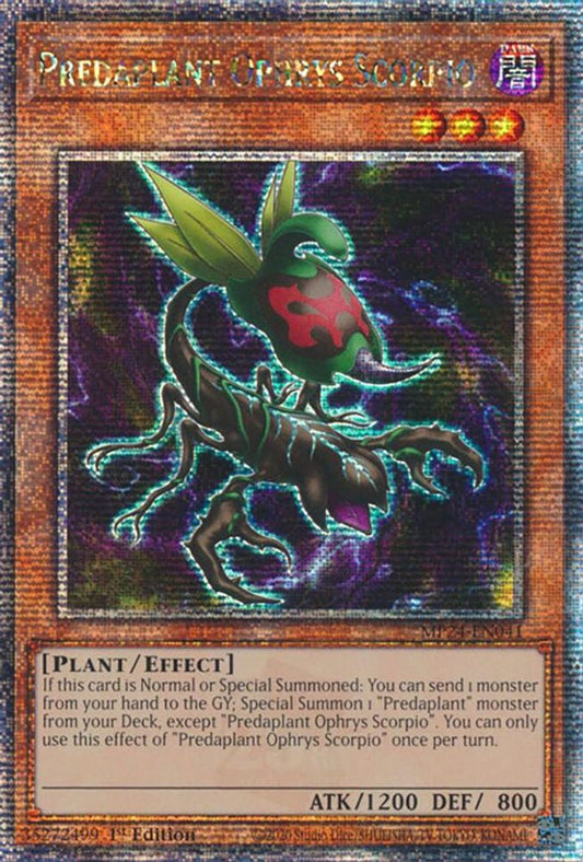 Predaplant Ophrys Scorpio [Quarter Century Secret Rare] MP24-EN041 Near Mint