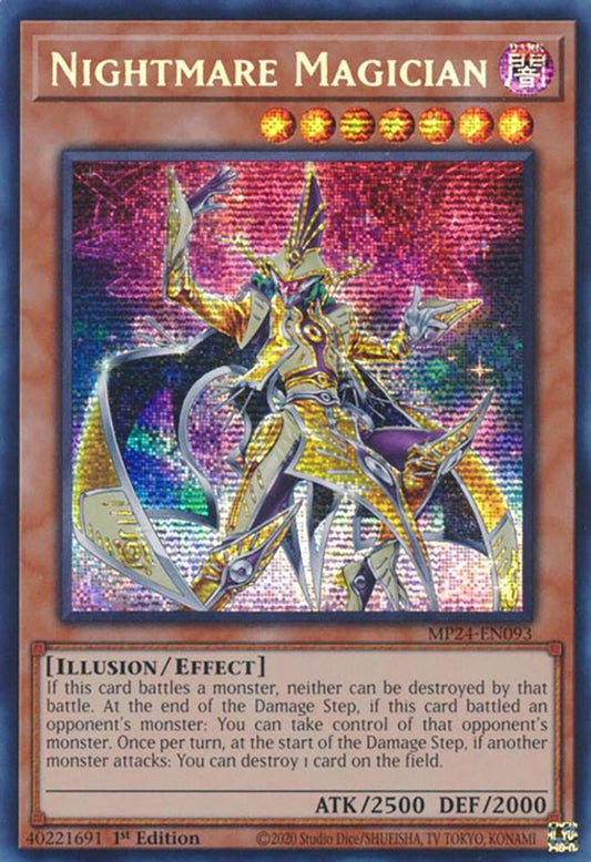 Nightmare Magician [Prismatic Secret Rare] MP24-EN093 Near Mint
