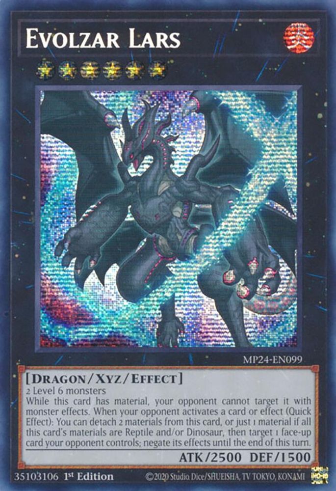 Evolzar Lars [Prismatic Secret Rare] MP24-EN099 Near Mint