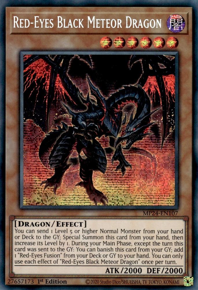 Red-Eyes Black Meteor Dragon [Prismatic Secret Rare] MP24-EN107 Near Mint
