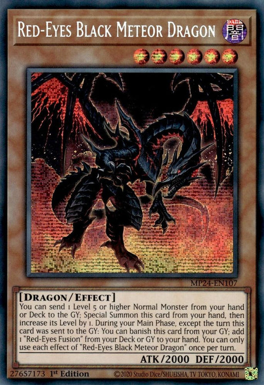 Red-Eyes Black Meteor Dragon [Prismatic Secret Rare] MP24-EN107 Near Mint