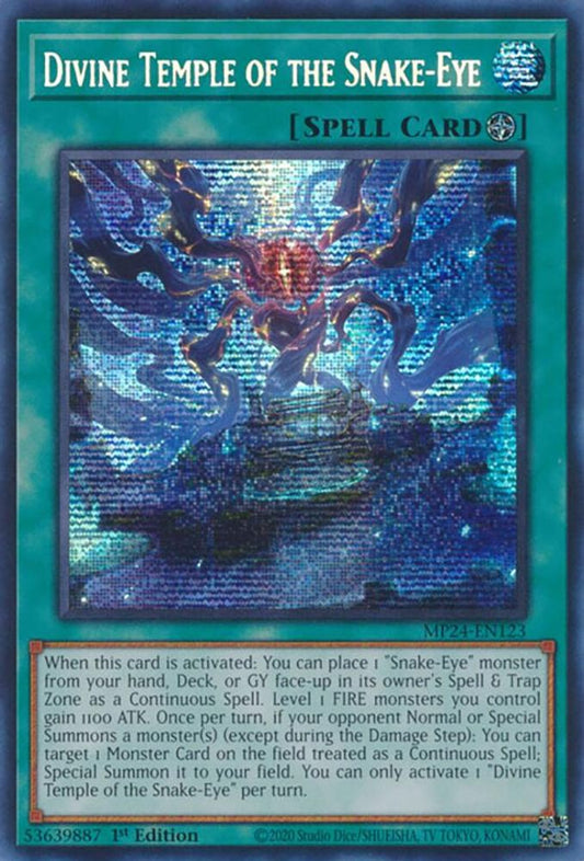 Divine Temple of the Snake-Eye [Prismatic Secret Rare] MP24-EN123 Near Mint