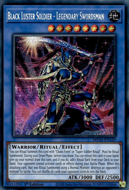 Black Luster Soldier - Legendary Swordsman [Prismatic Secret Rare] MP24-EN129 Near Mint