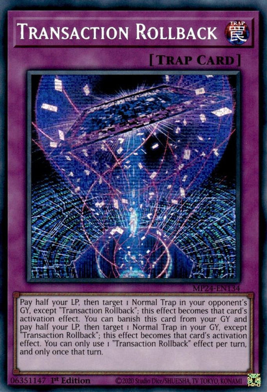 Transaction Rollback [Prismatic Secret Rare] MP24-EN134 Near Mint