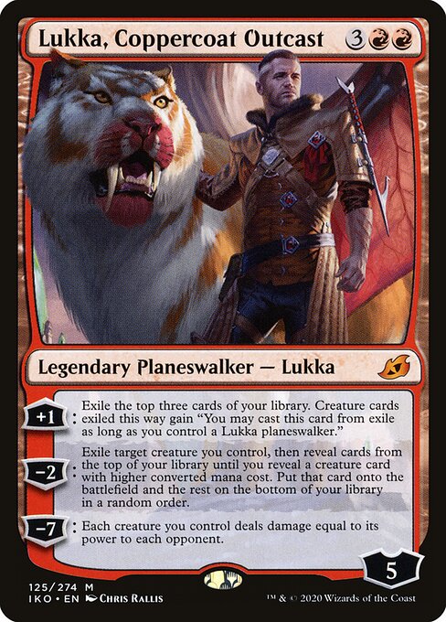 Lukka, Coppercoat Outcast (IKO) 125 - Near Mint