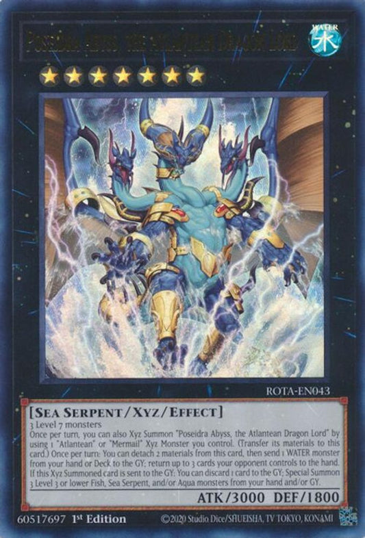 Poseidra Abyss, the Atlantean Dragon Lord [Ultra Rare] ROTA-EN043 Near Mint