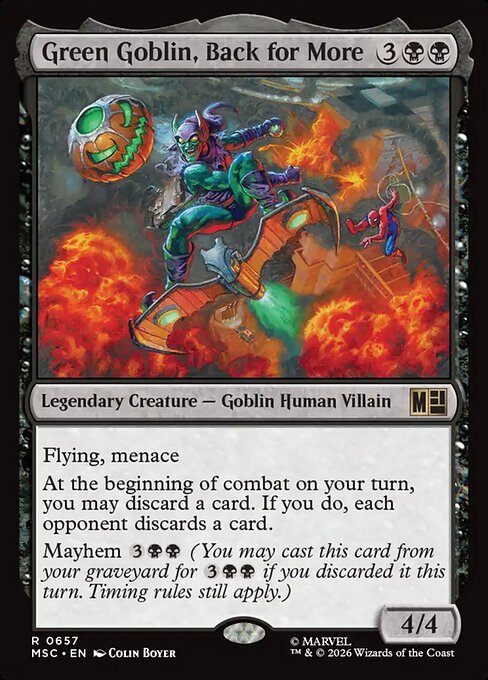 Green Goblin, Back for More (MSC) 657 - Foil - Near Mint