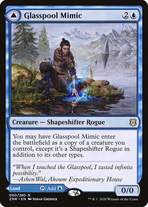 Glasspool Mimic // Glasspool Shore (ZNR) 60 - Near Mint
