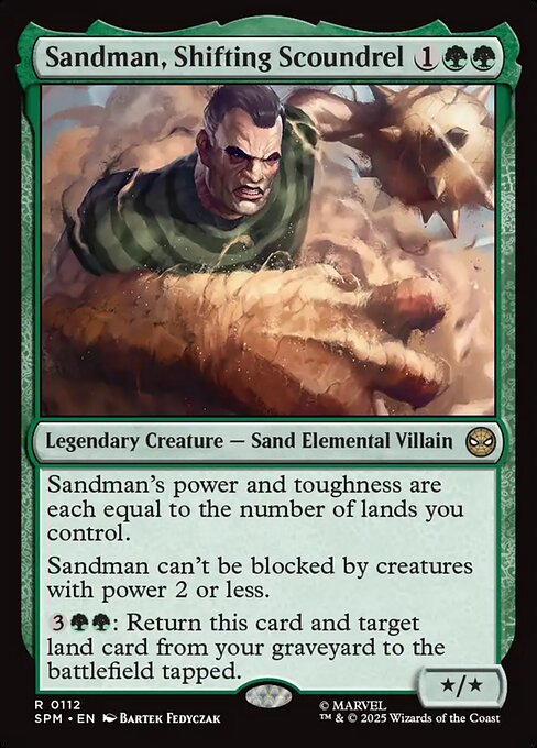 Sandman, Shifting Scoundrel (SPM) 112 - Foil - Near Mint