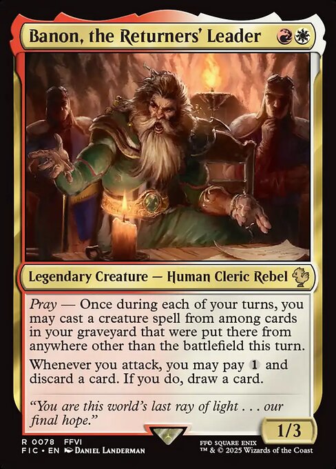 Banon, the Returners' Leader (FIC) 78 - Near Mint