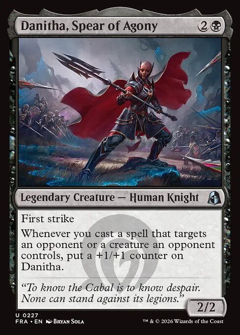 Danitha, Spear of Agony (FRA) 227 - Foil - Near Mint