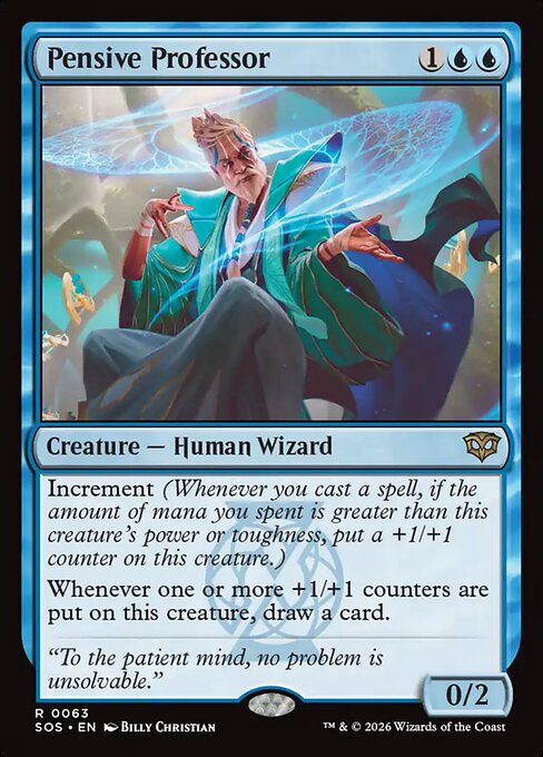 Pensive Professor (SOS) 63 - Near Mint