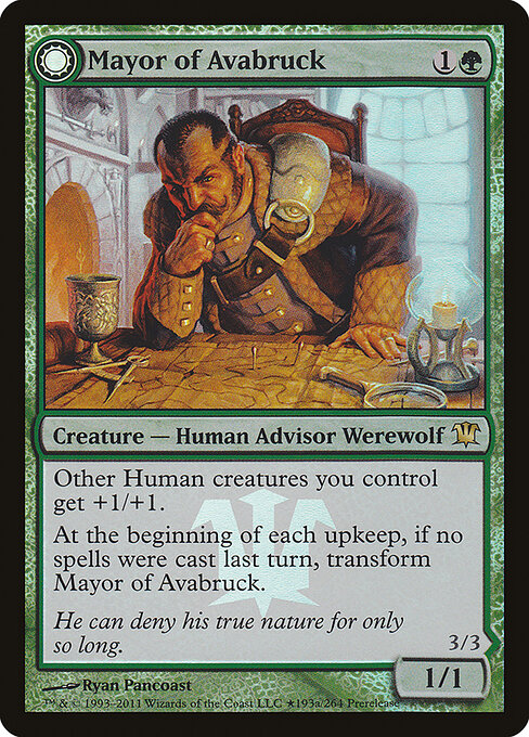 Mayor of Avabruck // Howlpack Alpha Foil (PISD) #193★
