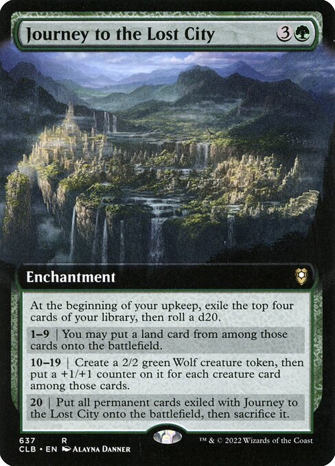 Journey to the Lost City (CLB) 637 - Near Mint