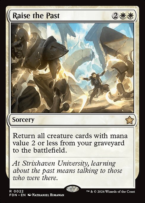 Raise the Past Foil (FDN) #22