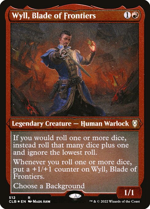 Wyll, Blade of Frontiers Etched Foil (CLB) #512