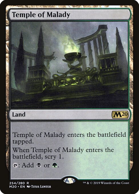 Temple of Malady Foil (M20) #254
