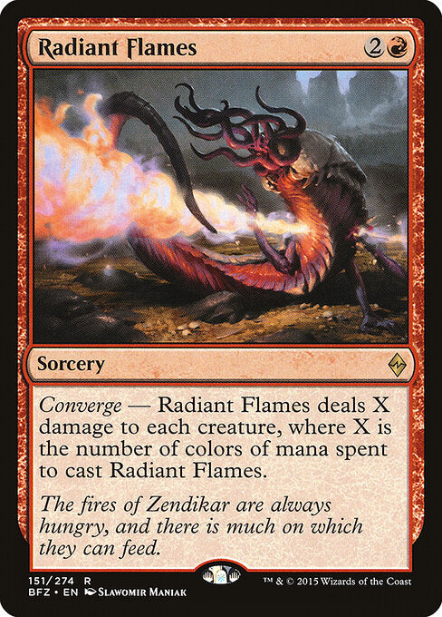 Radiant Flames (BFZ) 151 - Near Mint