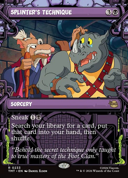 Splinter's Technique (TMT) 233 - Near Mint