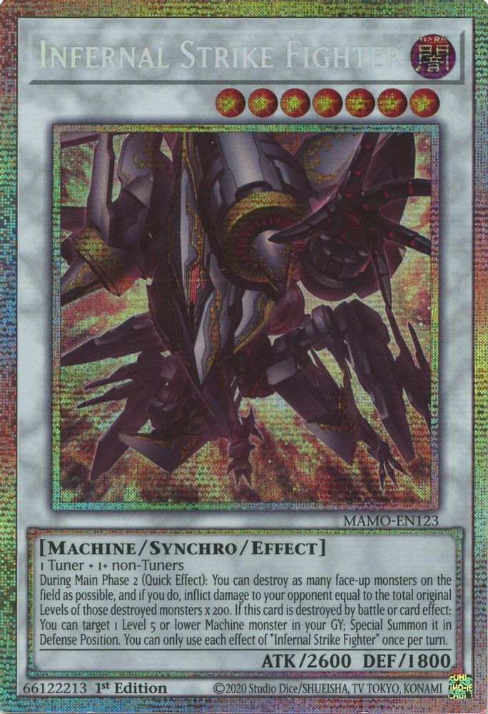 Infernal Strike Fighter [Starlight Rare] MAMO-EN123 Near Mint