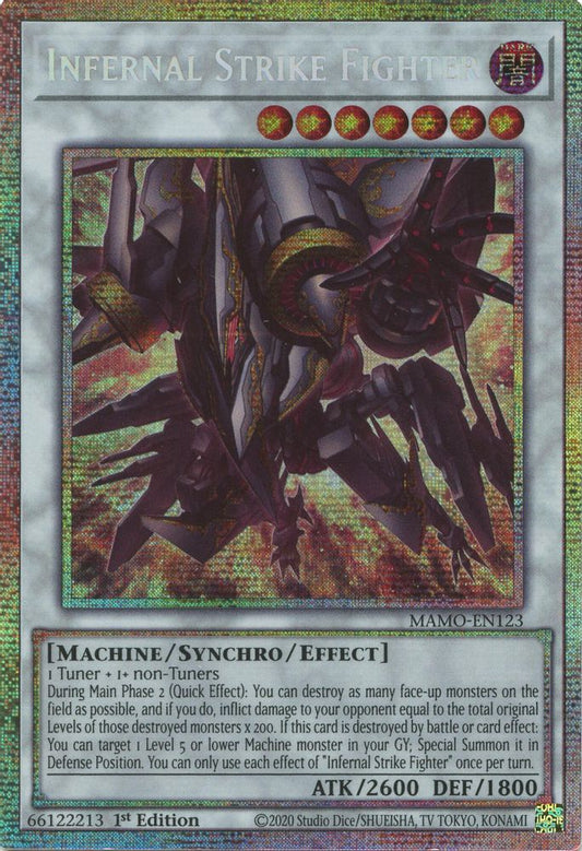 Infernal Strike Fighter [Starlight Rare] MAMO-EN123 Near Mint