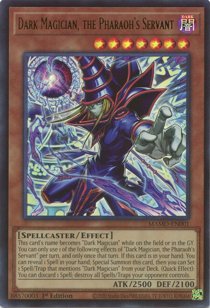 Dark Magician, the Pharaoh's Servant [Ultra Rare] MAMO-EN001 Near Mint