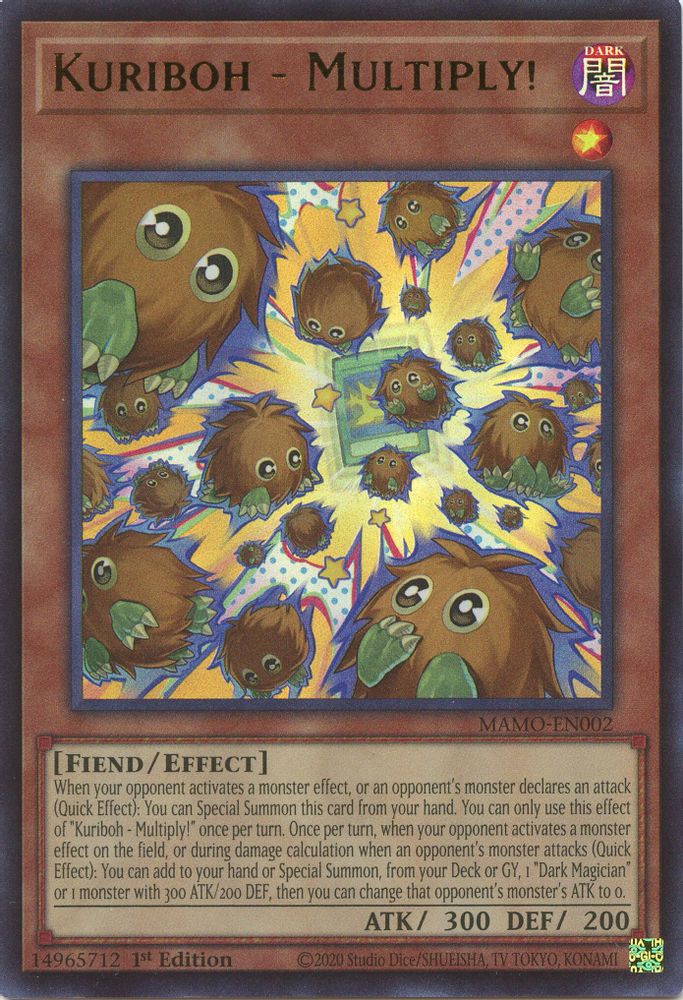 Kuriboh - Multiply! [Ultra Rare] MAMO-EN002 Near Mint