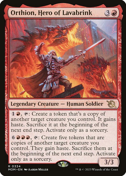 Orthion, Hero of Lavabrink (MOM) 334 - Near Mint