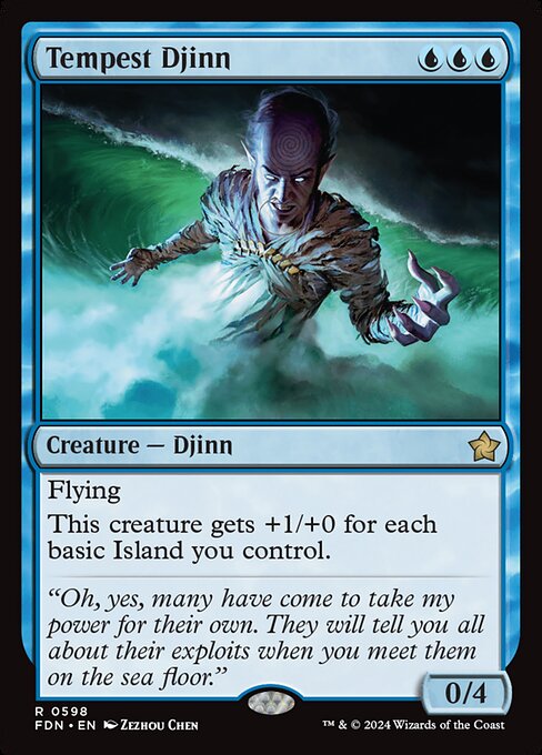 Tempest Djinn (FDN) 598 - Near Mint