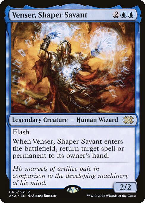 Venser, Shaper Savant Foil (2X2) #66